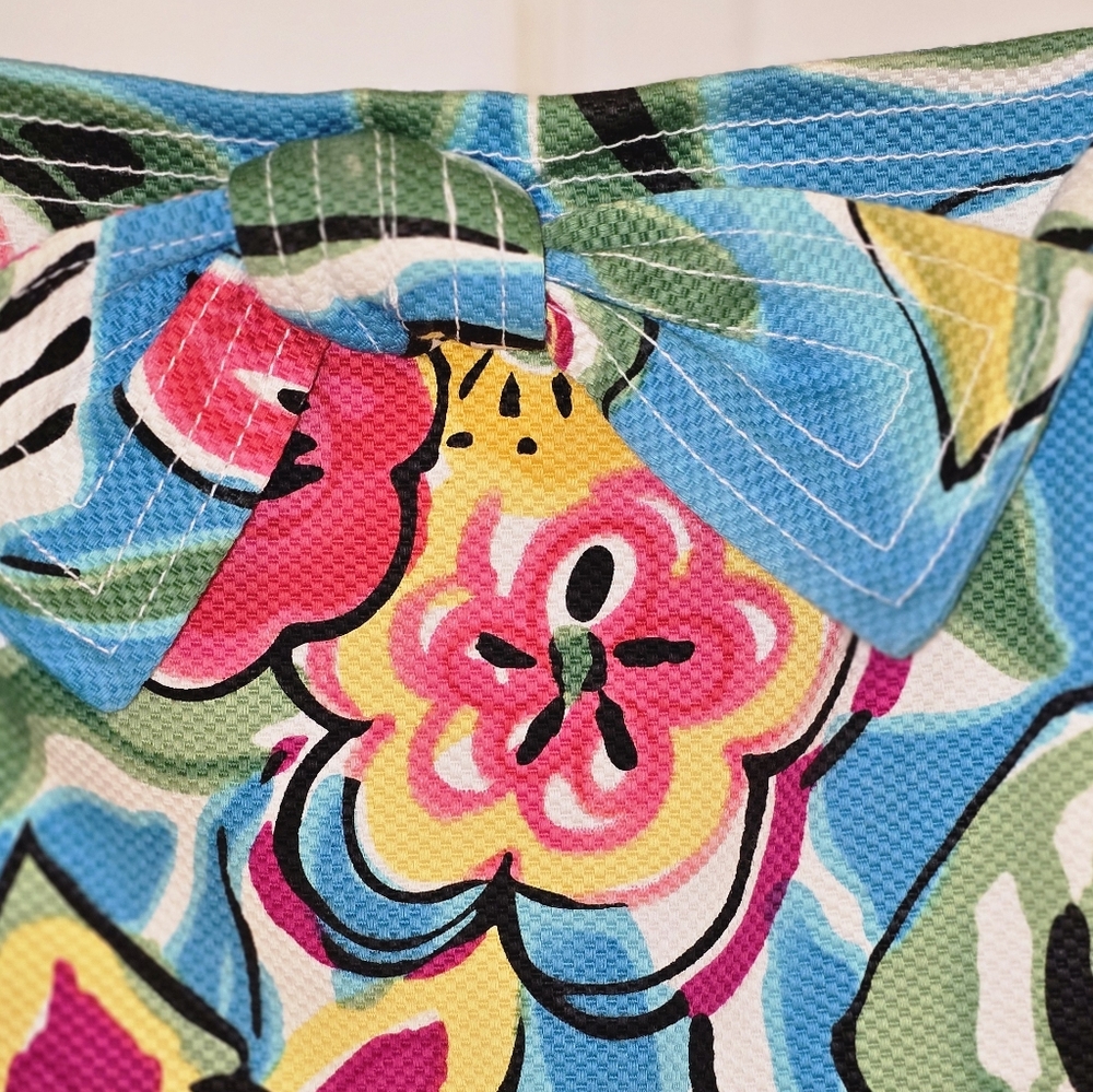 David Meister Strapless Floral Dress - Blue and Yellow - Picture 3 of 4